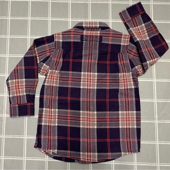 NWT Duluth Trading Girls 2T Flannel Purples - Picture 3 of 6